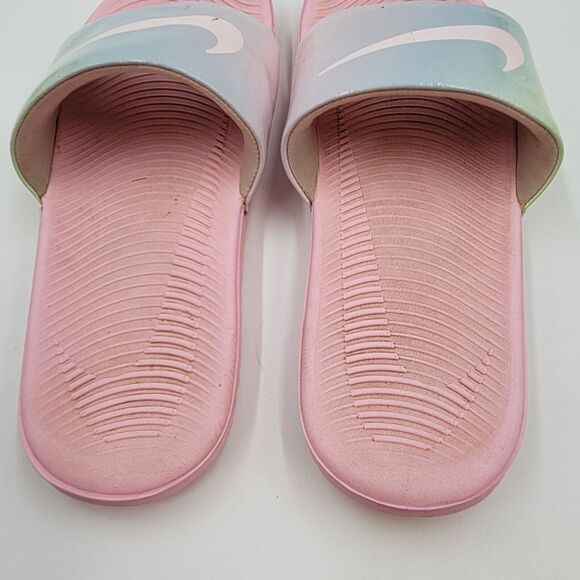Nike Kawa Slide Sandals Girls 6Y Pink Logo Arctic Punch Beach Casual CW1656-600 - Picture 9 of 10